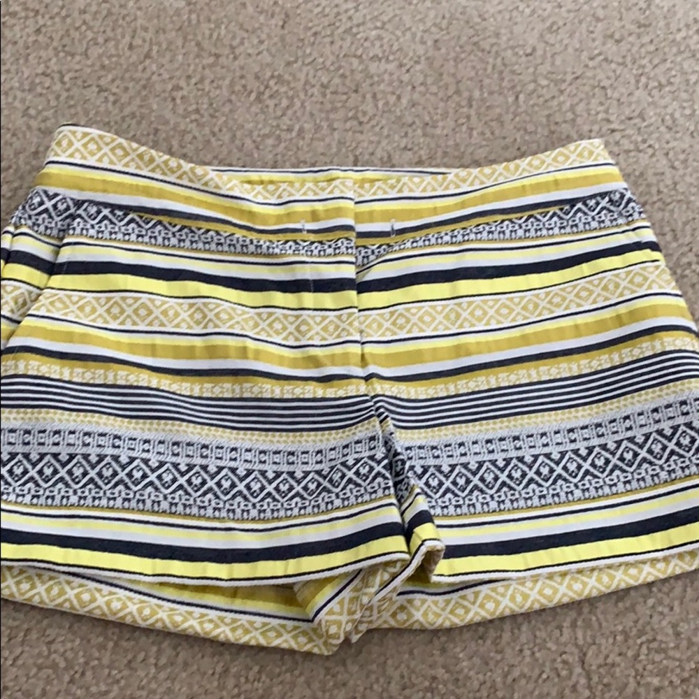 Striped print shorts